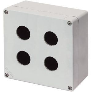 040C1515-7ES4 Aluminium drukknopkast, 2x 2 gaten